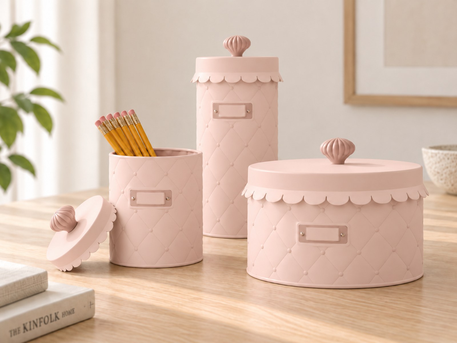 Textured jars designed in OH MY FORM and 3D printed